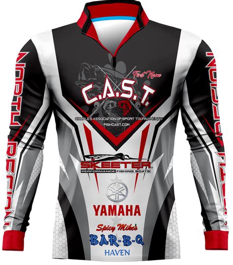 Design custom fishing jerseys .